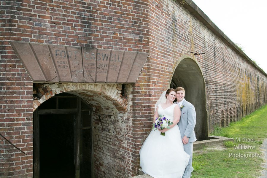 fort caswell wedding photography